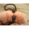 MALA TIBETAIN EN OBSIDIENNE 8.5mm