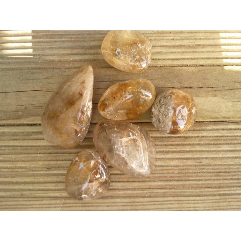 Lot de 100grs de Quartz Rutile polis