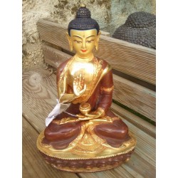 Statue de Bouddha  Amoghasiddhi 21cm Or