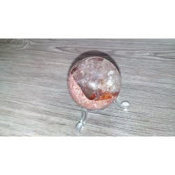 Sphère en Lodolite ou Quartz Chaman (Garden) 43mm 99grs