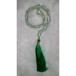 MALA TIBETAIN EN PREHNITE...