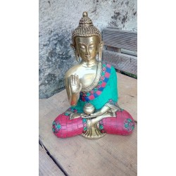 Statue de Bouddha  Amoghasiddhi 19.5cm