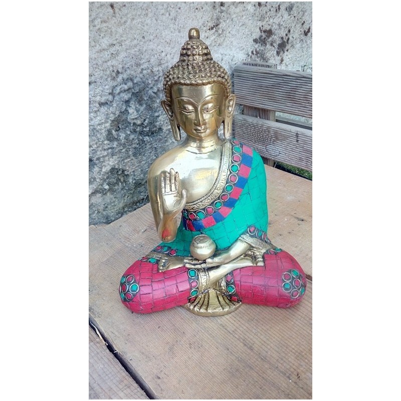 Statue de Bouddha  Amoghasiddhi 19.5cm