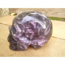 Crâne en Fluorite 1318grs 11.2cm