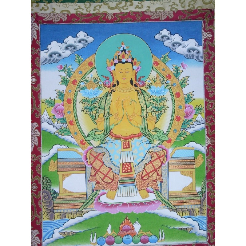 Thangka Bouddha Prajnaparamita 116x66cm