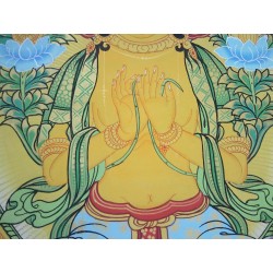 Thangka Bouddha Prajnaparamita 116x66cm