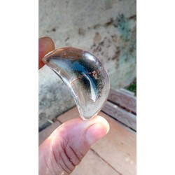 Lune en Lodolite ou Quartz Chamane (Garden) 45.4mm 36grs