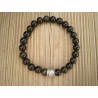 Bracelet protection 3 Obsidienne noire 8-8.5mm mixte