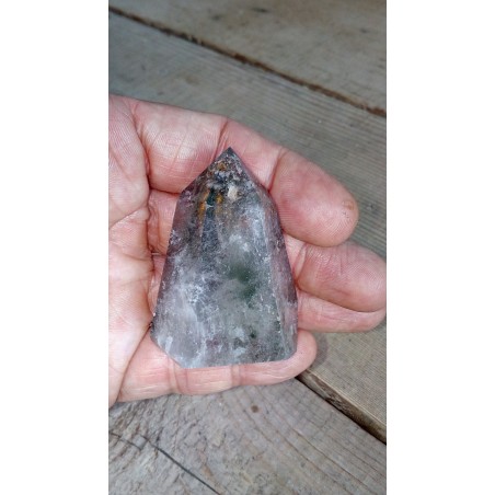 Pointe en Lodolite ou Quartz Chaman (Garden) 51mm 69grs