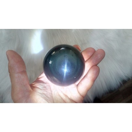 Sphère d'Obsidienne Oeil Céleste 64mm 324grs