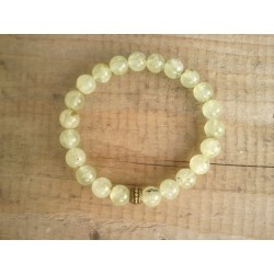 Bracelet en Prehnite rutilé...