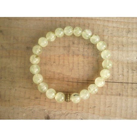 Bracelet en Prehnite rutilé femme 8mm