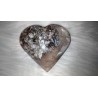 Coeur en Lodolite ou Quartz Chamane (Fantôme) 88.5mm 350grs