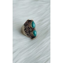 Bague Tibétaine 2 turquoise