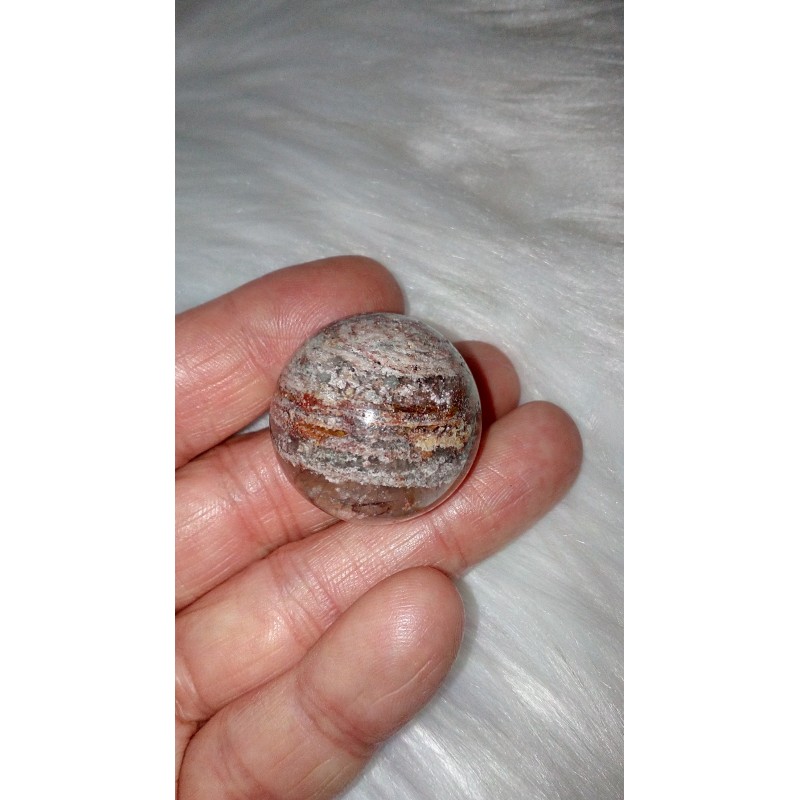 Sphère en Lodolite ou Quartz Chamane (Garden) 30.5mm 38grs