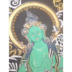 Thangka tibétain Tara verte 110x62cm Tangka