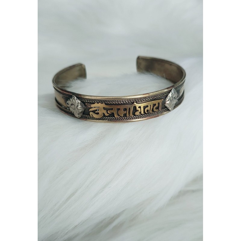 Bracelet Tibétain Shiva cuivre Om Namah Shivaya