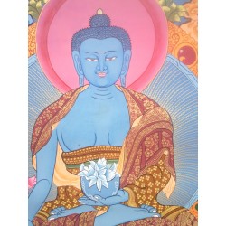 Thangka Bouddha medecine Tangka 121x70cm