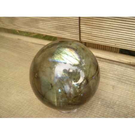 Sphère en Labradorite 65.3mm 395grs
