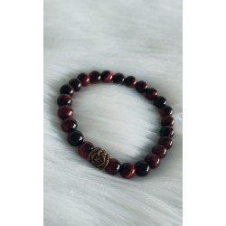 Bracelet en Oeil de Taureau 8mm Homme