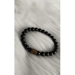 Bracelet en Tourmaline noire 8mm homme