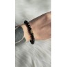 Bracelet en Tourmaline noire 8mm homme