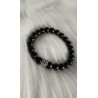 Bracelet en Tourmaline noire 8mm Femme