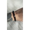 Bracelet en Tourmaline noire 8mm Femme