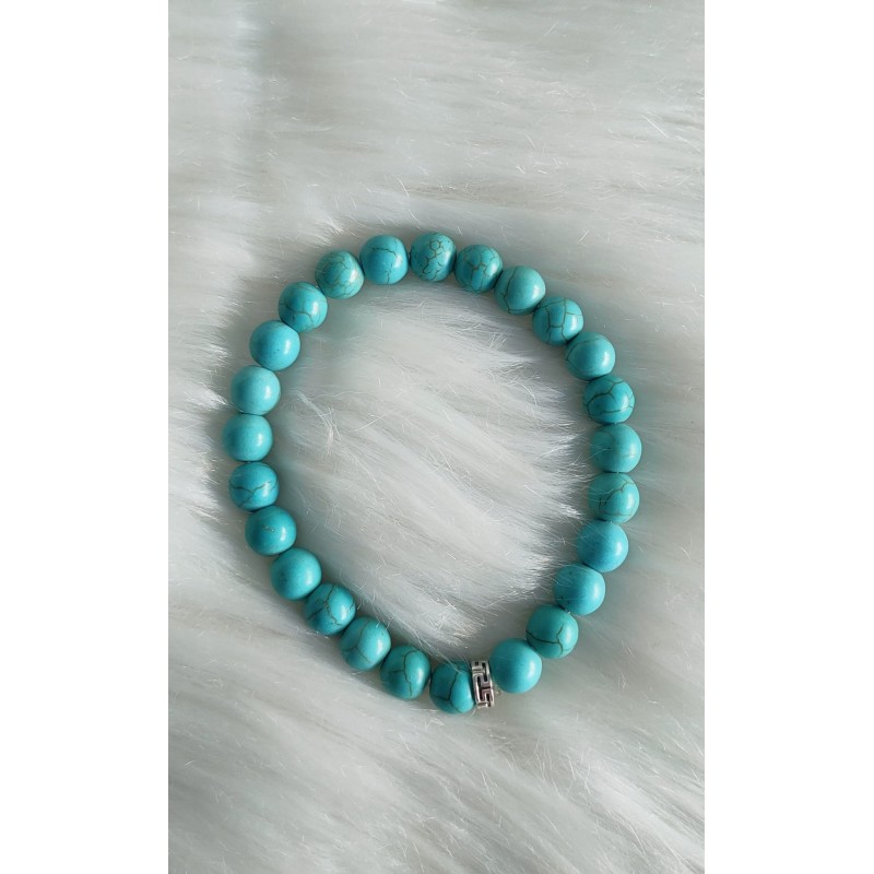 Bracelet en Turquoise reconstituée 8mm