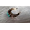 Bracelet tibétain 3 turquoises filigrane