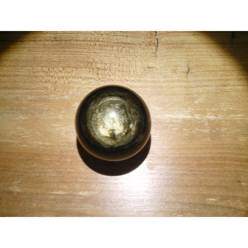 Sphère en Obsidienne dorée 190grs 53.5mm