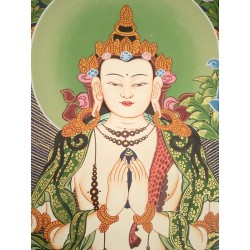 Thangka bouddha Chenrezig Tangka Tchenrezi 120x68cm