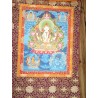 Thangka bouddha Chenrezig Tangka Tchenrezi 120x68cm