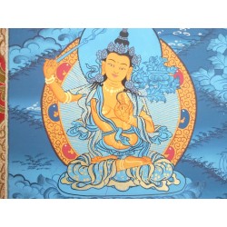 Thangka bouddha Chenrezig Tangka Tchenrezi 120x68cm