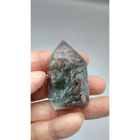 Pointe en Lodolite ou Quartz Chamane (Garden) 50.3mm 65grs