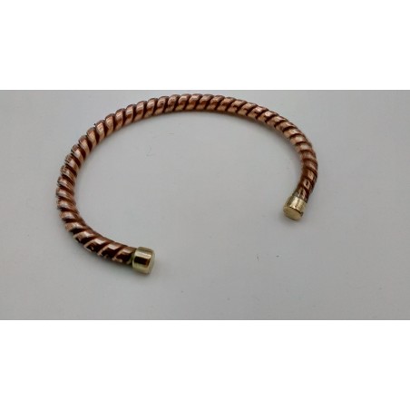 Bracelet Tibétain cuivre torsadé 5mm