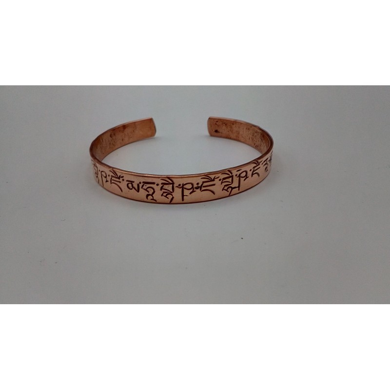 Bracelet en cuivre mantra Bouddha Médecine