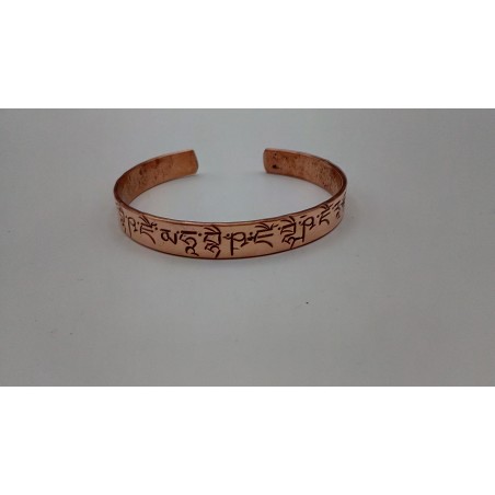 Bracelet en cuivre mantra Bouddha Médecine