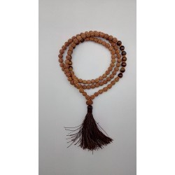 Mala Tibétain en Rudraksha...