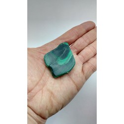 Malachite pure brute polie 52grs