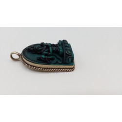 Pendentif Amulette Tibétain Bouddha Chenrezig
