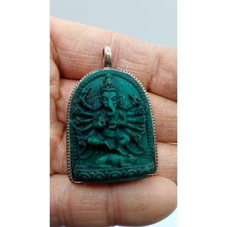 Pendentif Amulette Tibétain Ganesh 10 bras