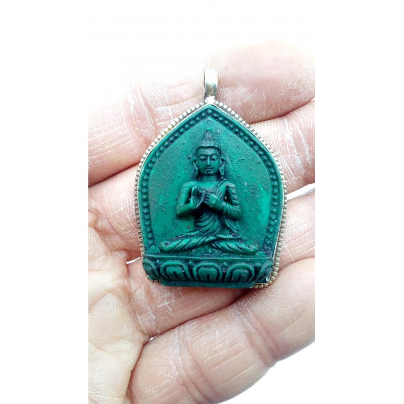 Pendentif Amulette Tibétain Bouddha Vairocana