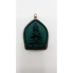 Pendentif Amulette Tibétain Bouddha Vairocana
