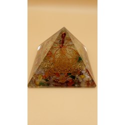 Orgonite Pyramide  Métatron chakra