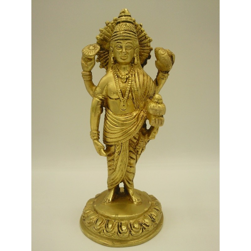 Statue de Dhanvantari Dieu médecine Ayurvédique 19cm