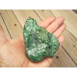 Malachite pure brute polie 337grs