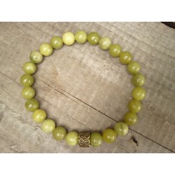 Bracelet en Jade verte 8mm...