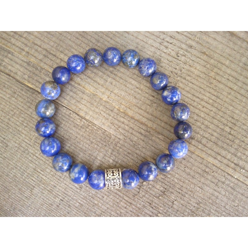 Bracelet en Lapis Lazuli  8mm