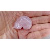 Crâne en Quartz rose 38.7mm